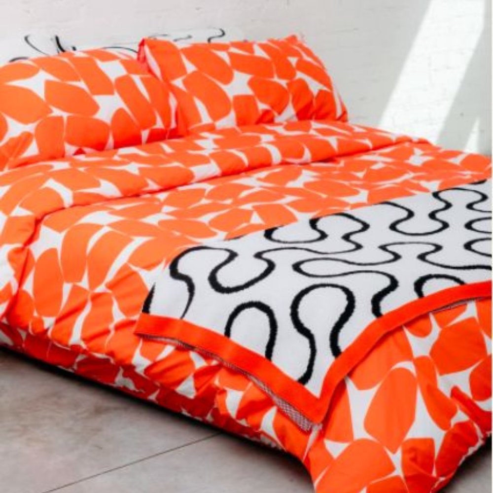 RARE - Dusen Dusen Orange Stones - Duvet - Full/Queen